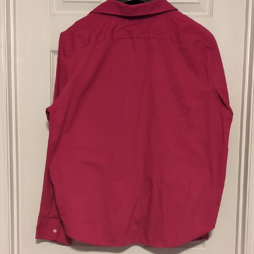 Lauren Ralph Lauren Women's Magenta Button Down Shirt XXL - Picture 6 of 6